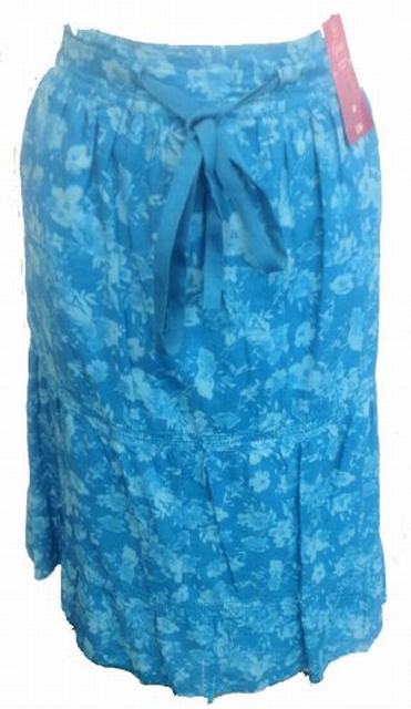 SL018 Ex UK chainstore blue floral skirt x12